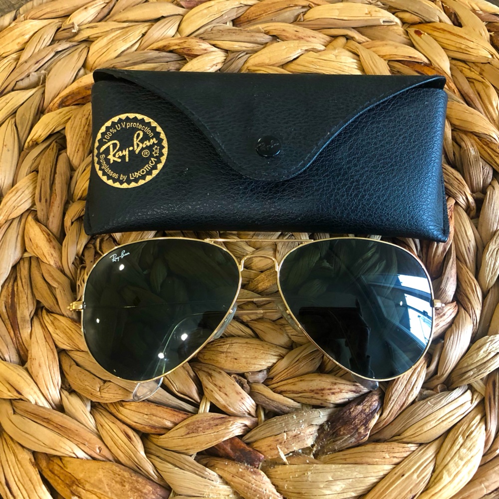 Large frame ray ban aviators